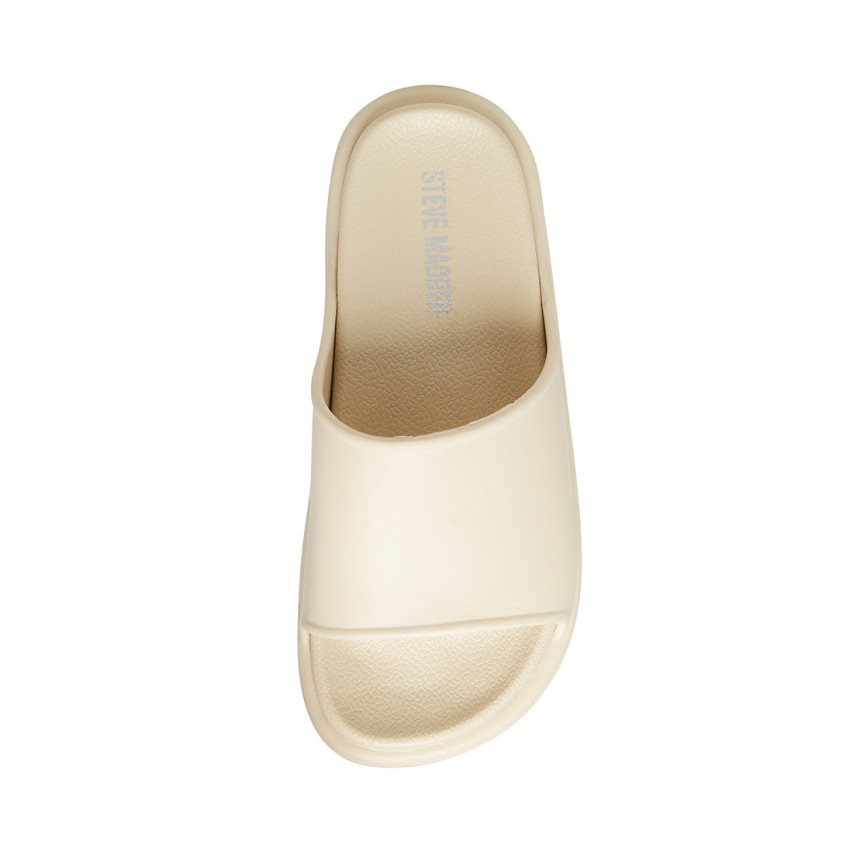 Beige Steve Madden Jazzie Women's Slides | PH 7069UCF